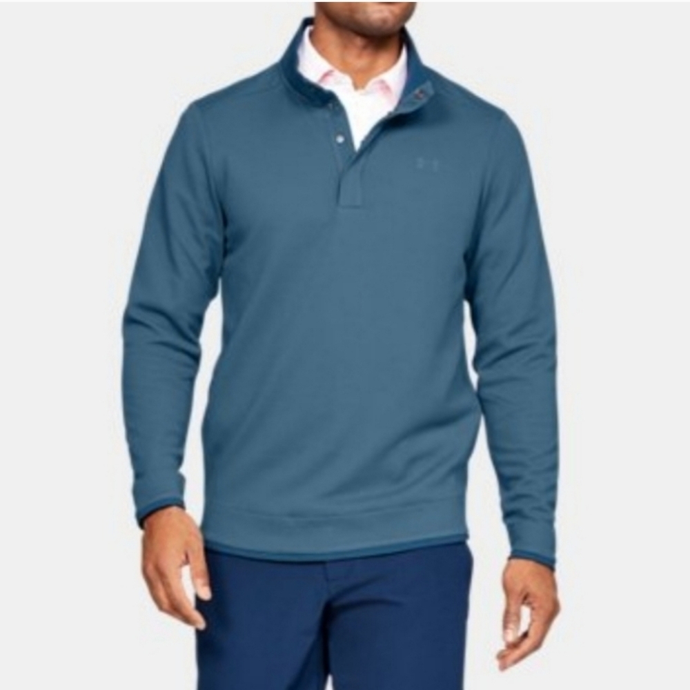 Mens Under Armour Storm Sweater Fleece Snap Mock (size Small) - Picture 1 of 12
